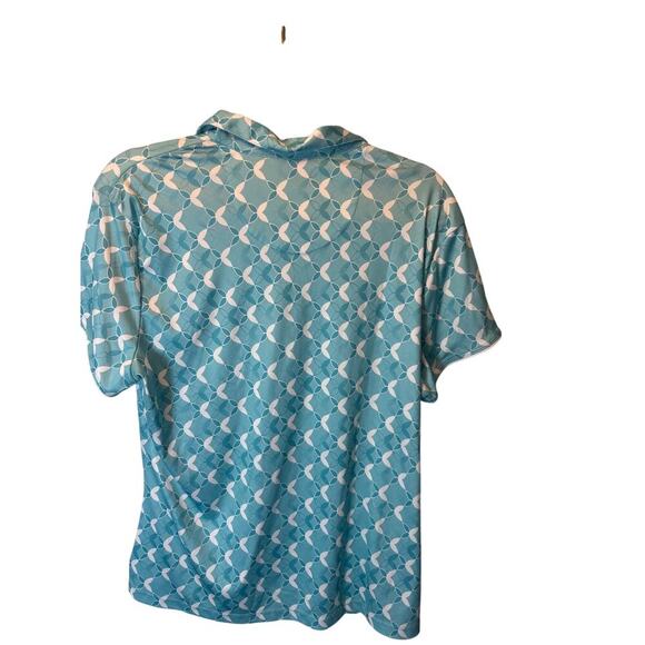 PGA Tour Golf Polo Shirt Top 1/4 Zip Size XL Cap Sleeves Blue  comfy golf tennis - Picture 4 of 5